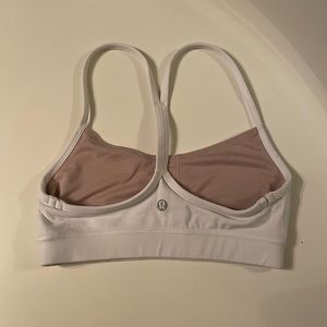 Lululemon white razorback sports bra
